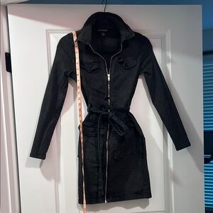 Parisian black denim dress US4